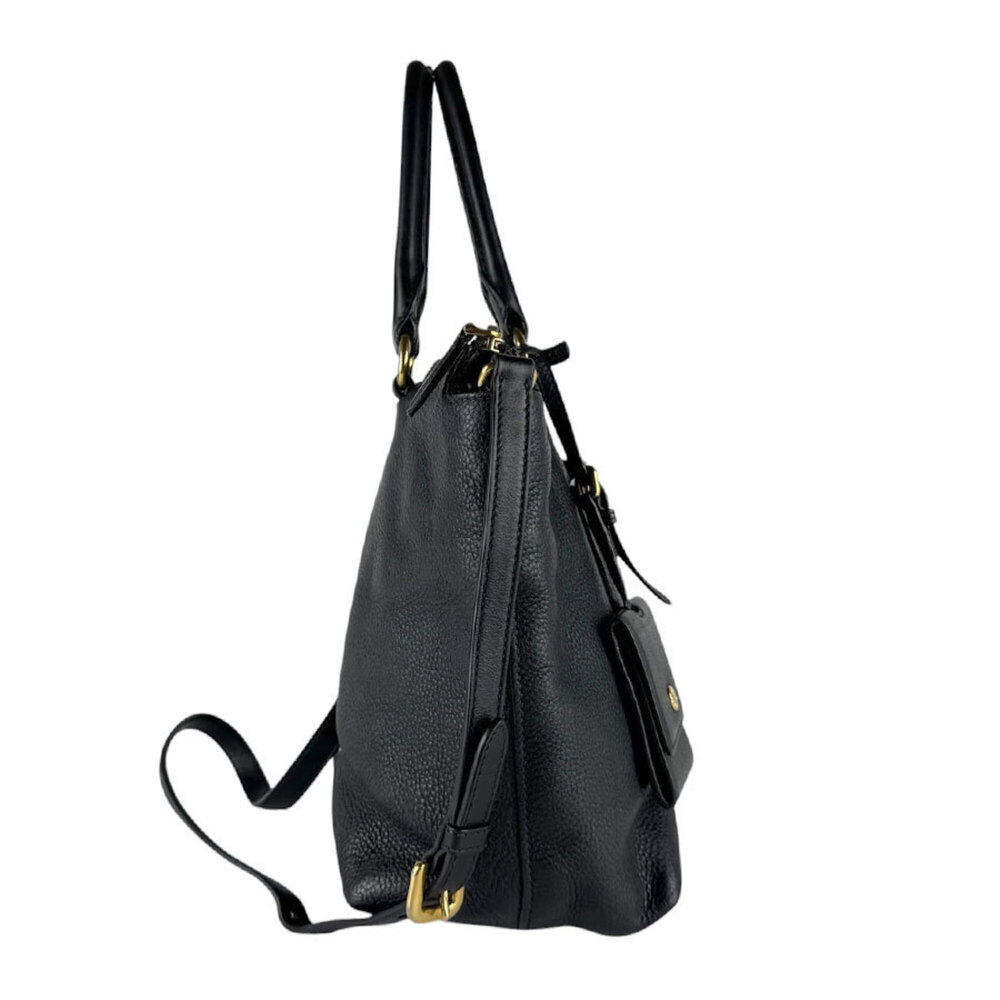 PRADA Black Leather Shoulder Bag - Picture 2 of 14